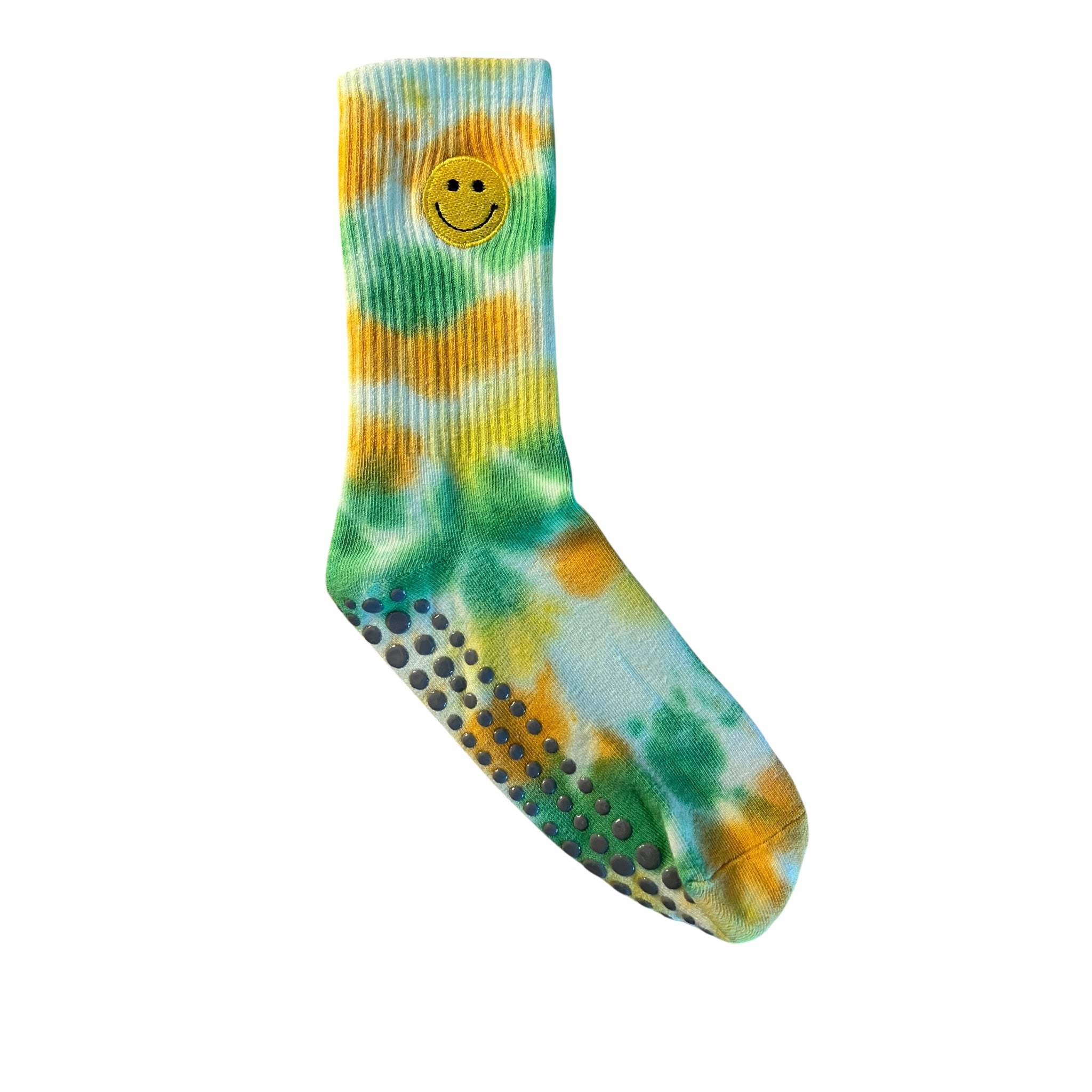 Sunset Lime tie dye Pilates Socks