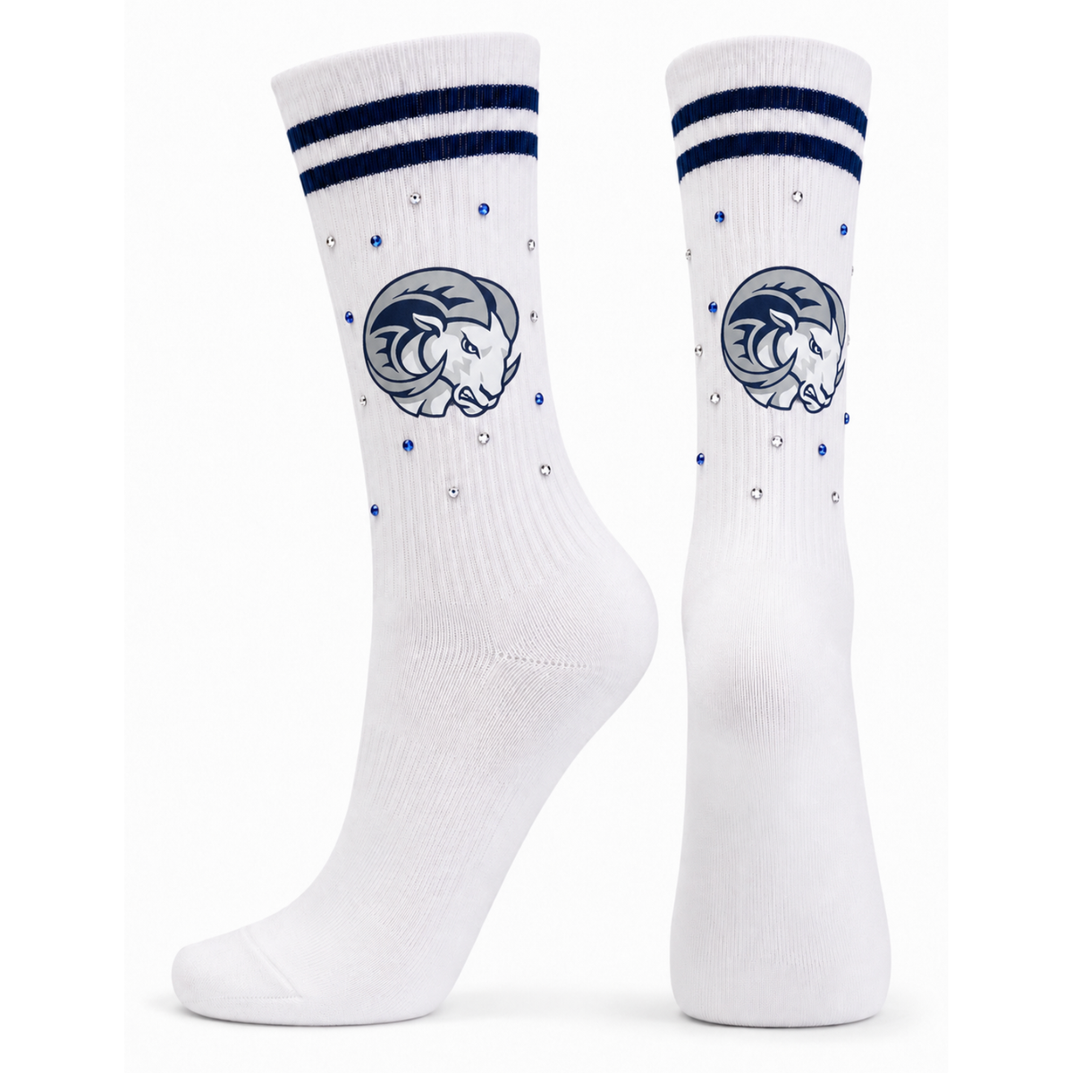 Rams Varsity Socks- crystals
