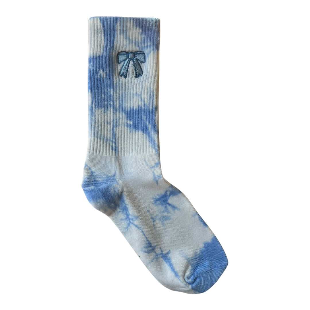 Bow tie-dye socks