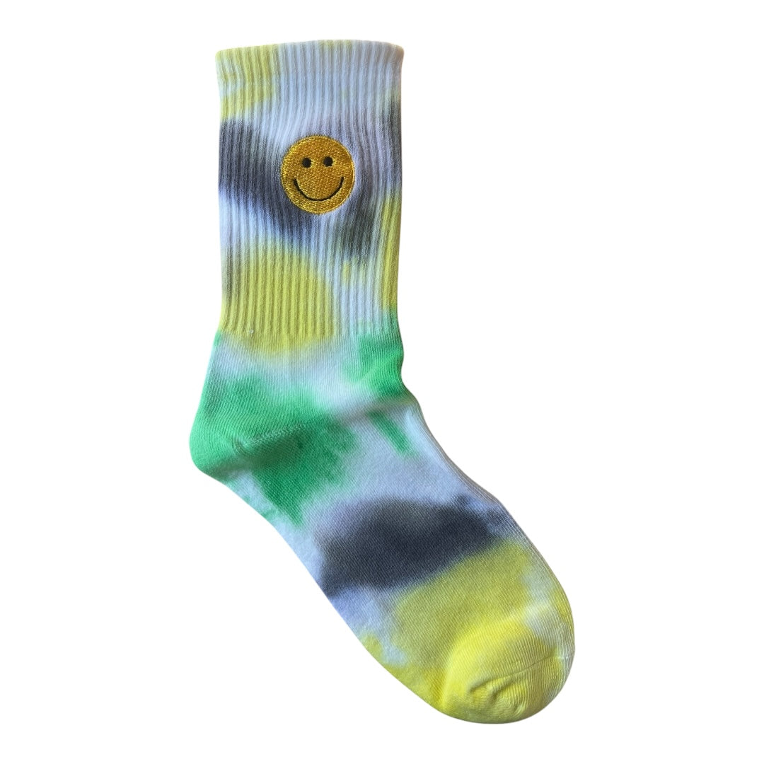 Happy tie-dye socks