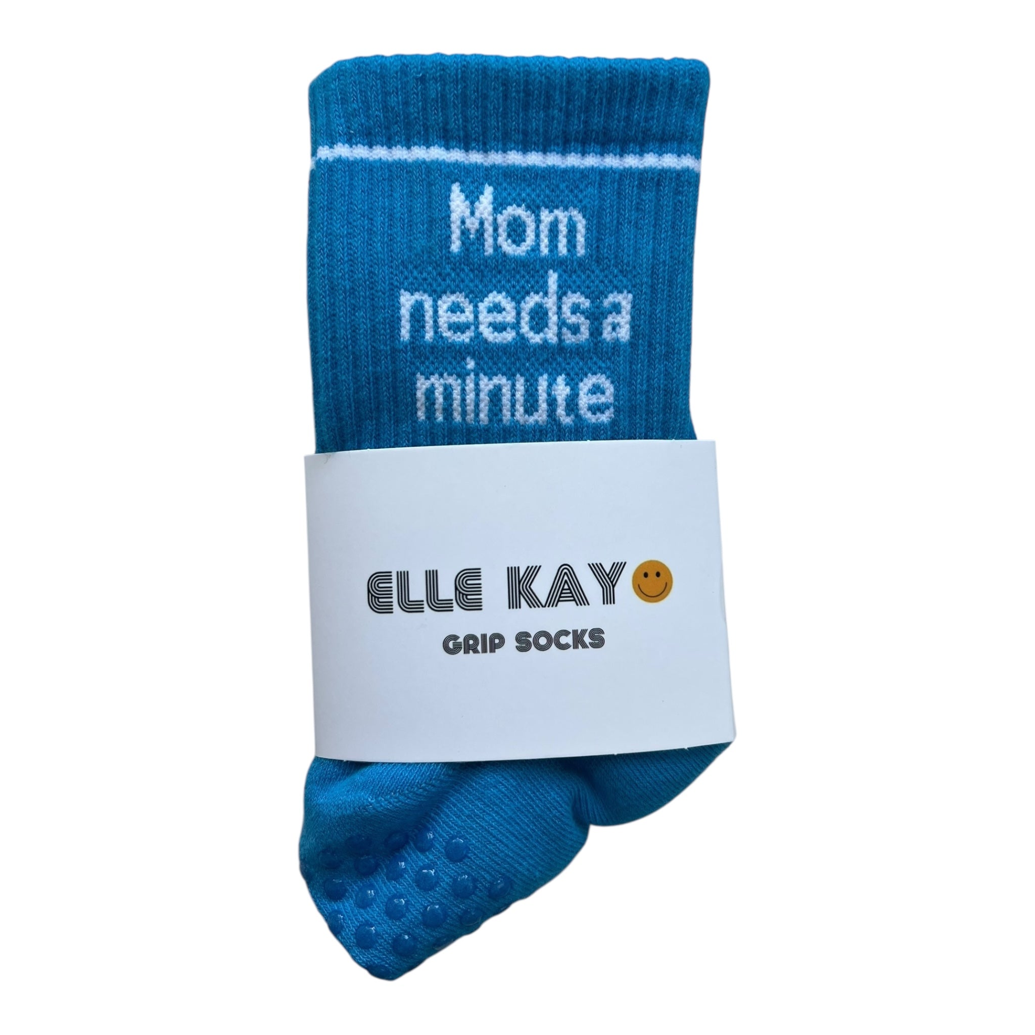 Mom needs a minute Pilates socks