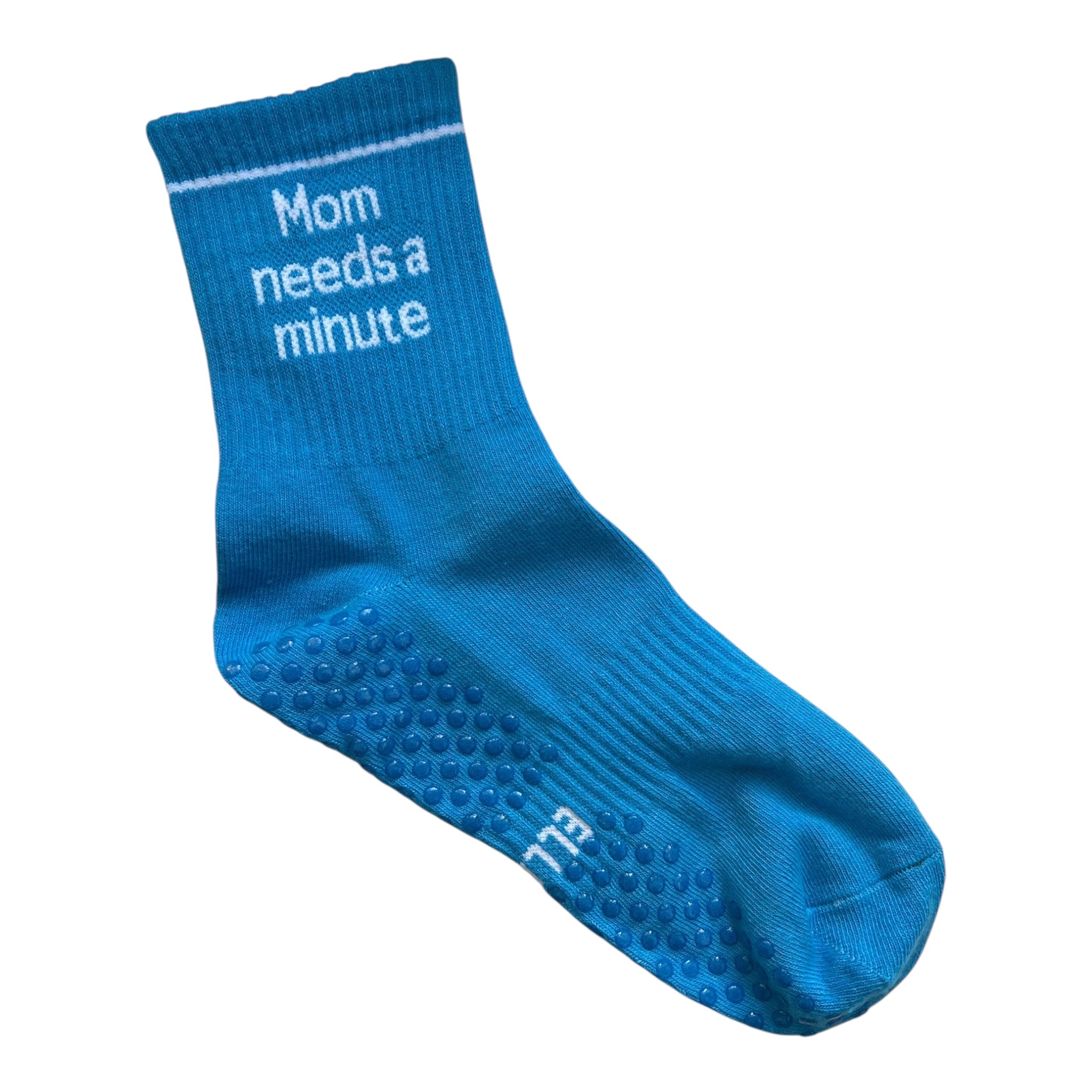 Mom needs a minute Pilates socks