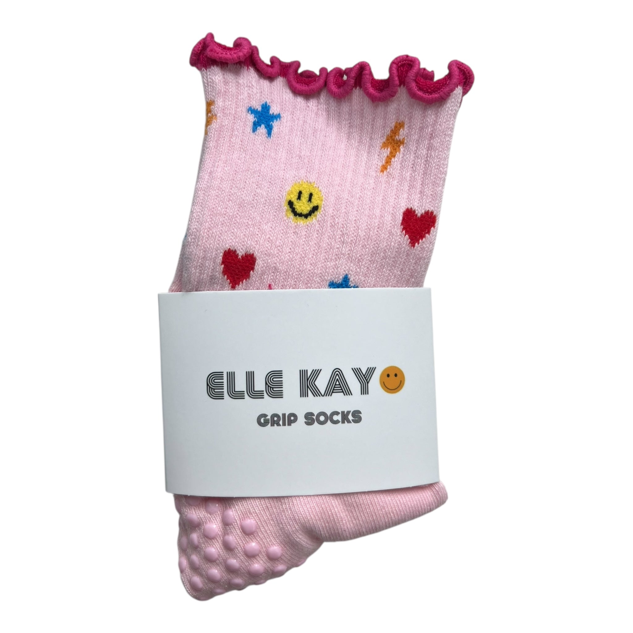 Charm & ruffle Pilates socks