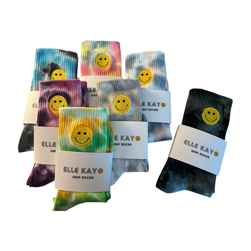 Cotton Candy tie dye Pilates Socks