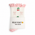 🍒🎀 Cherries & Bows Pilates Socks