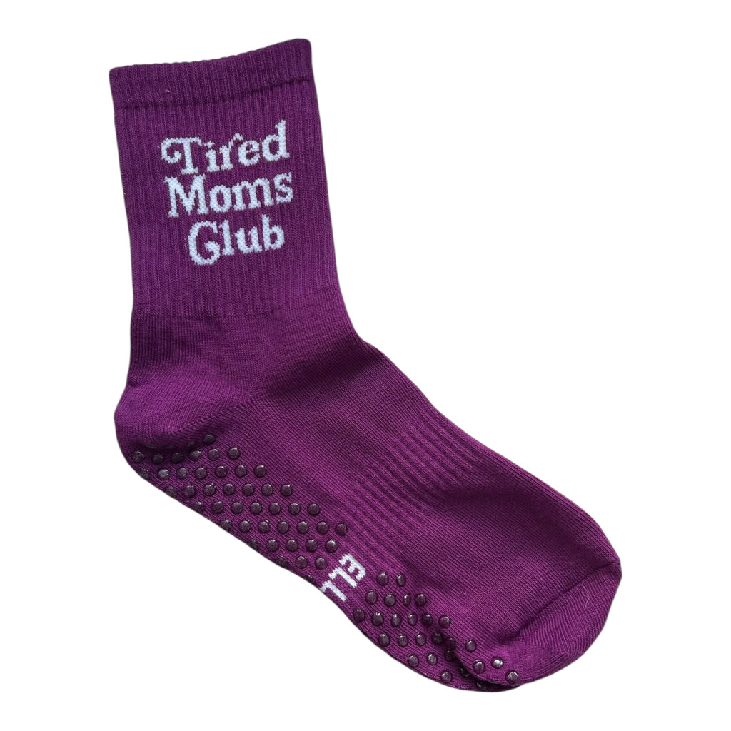 Tired moms club Pilates socks