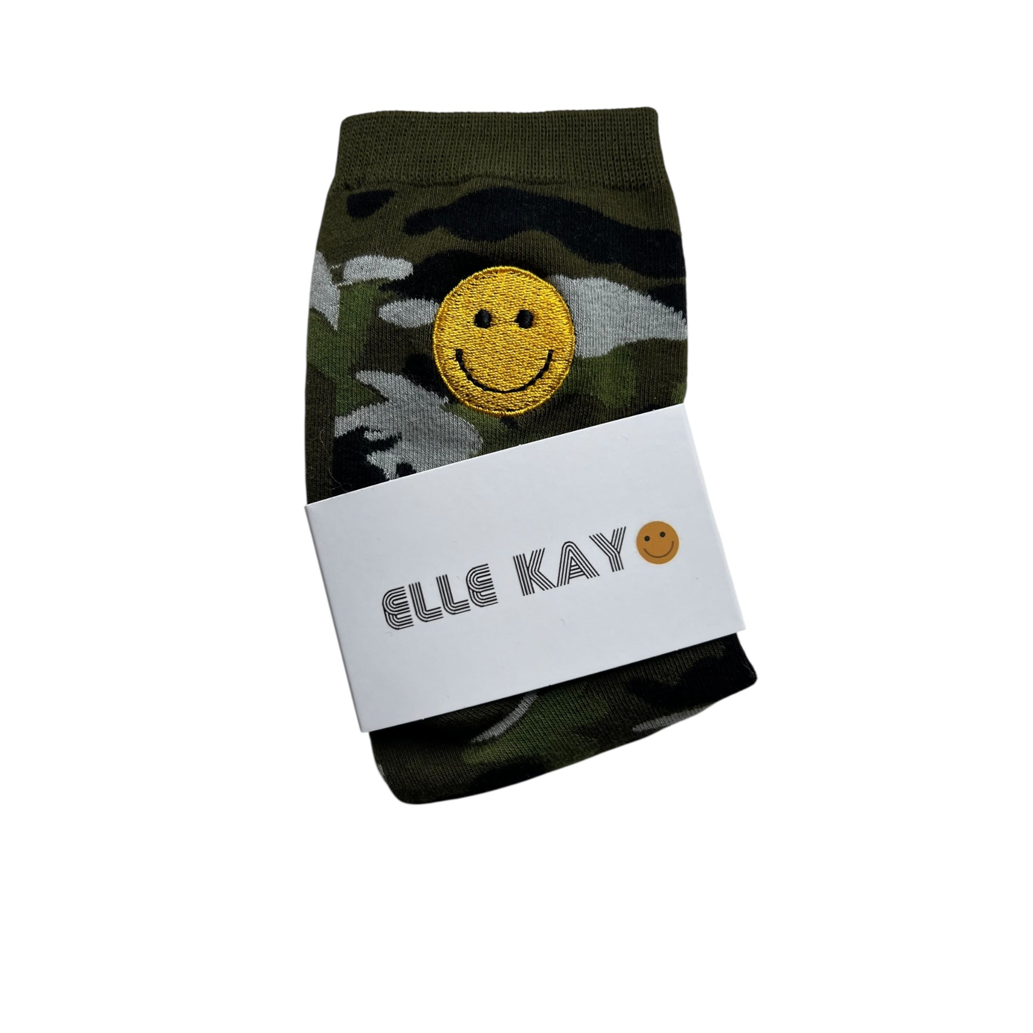 Happy camo socks