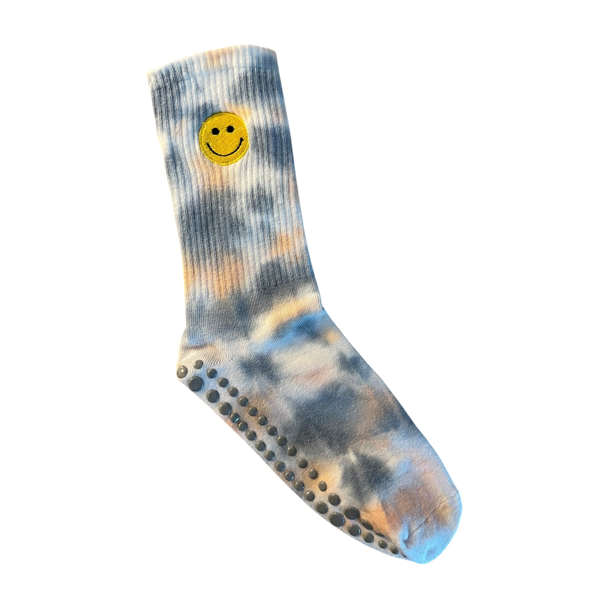 Smoky Peach tie dye Pilates Socks