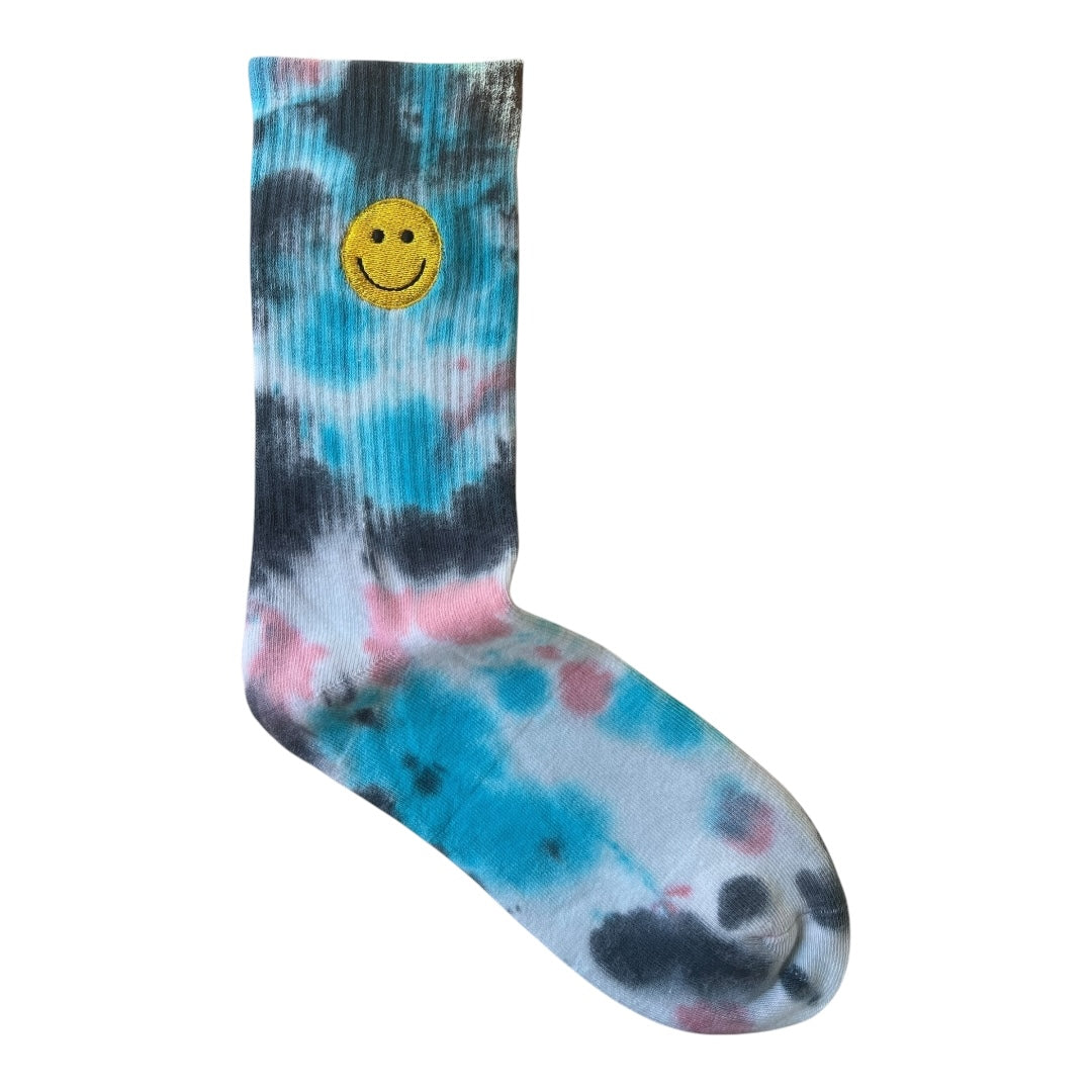 Happy tie-dye socks