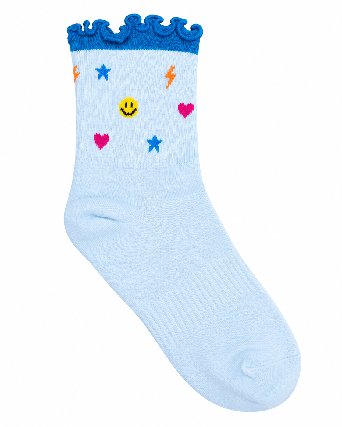 💙🩷💛 Charm & ruffle Socks
