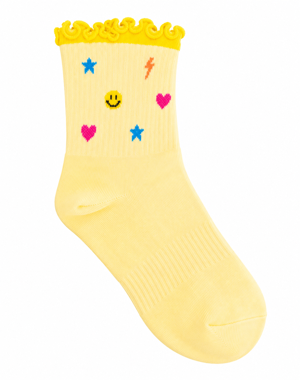 💙🩷💛 Charm & ruffle Socks