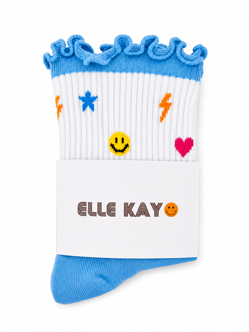 💙 Blue Charm & ruffle Socks