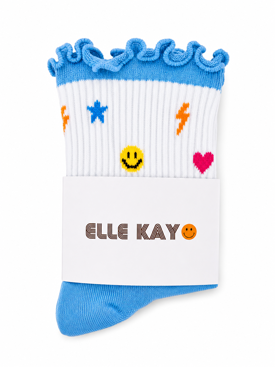 💙 Blue Charm & ruffle Socks