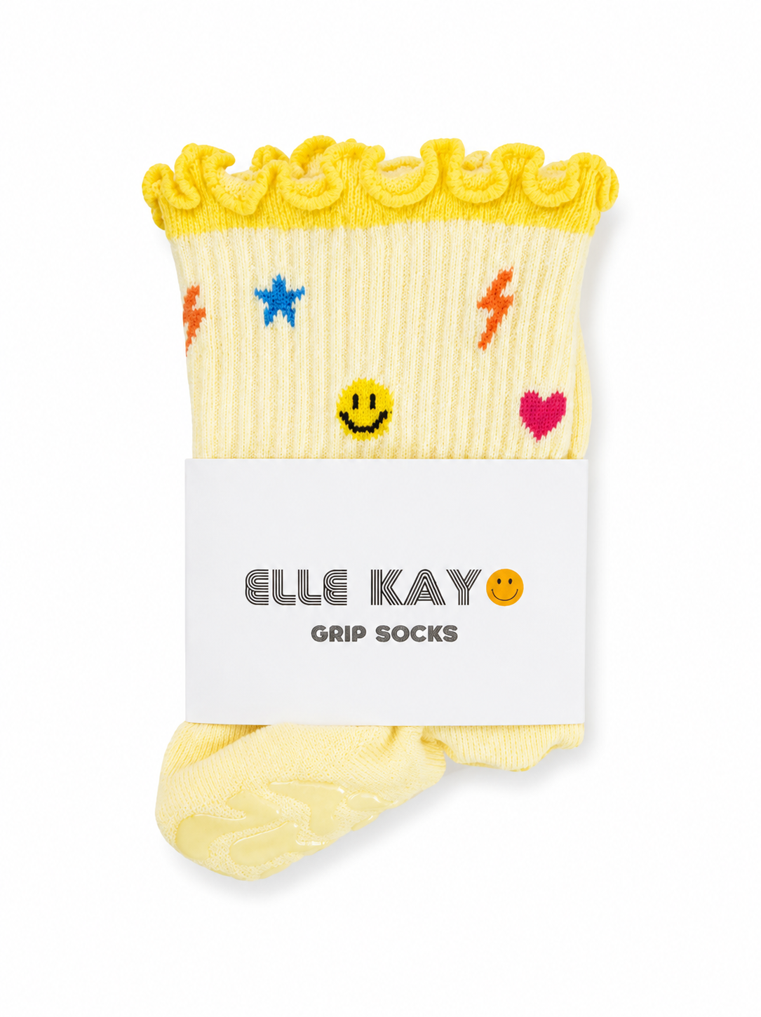 💙 Charm & ruffle Pilates Socks- Blue