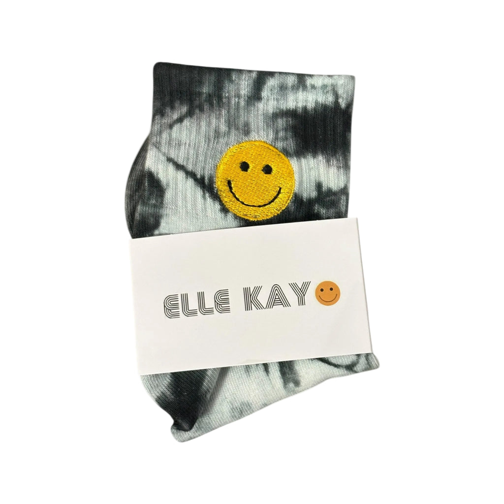 🙂 Happy tie dye crew Socks