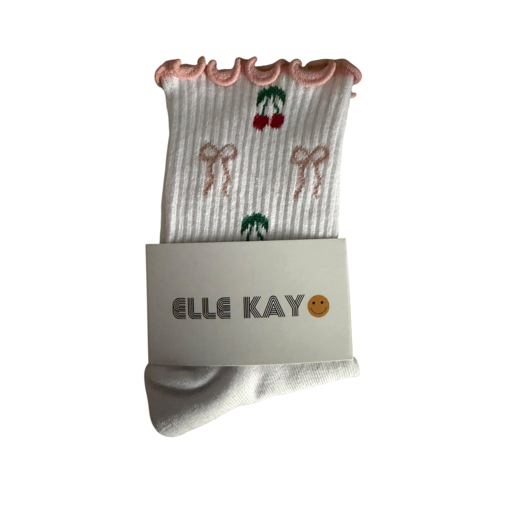 🍒🎀 Cherries & Bows Socks