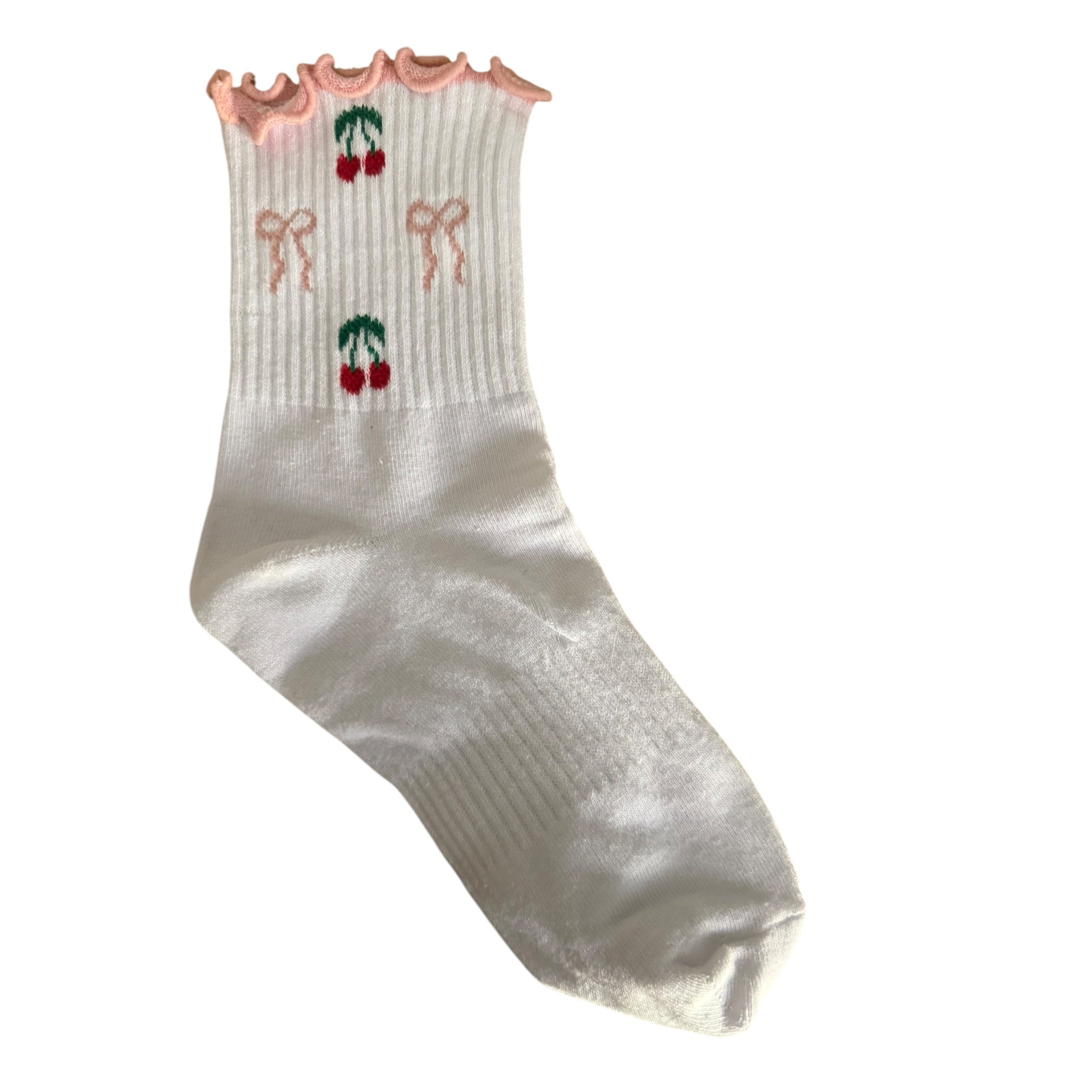 🍒🎀 Cherries & Bows Socks