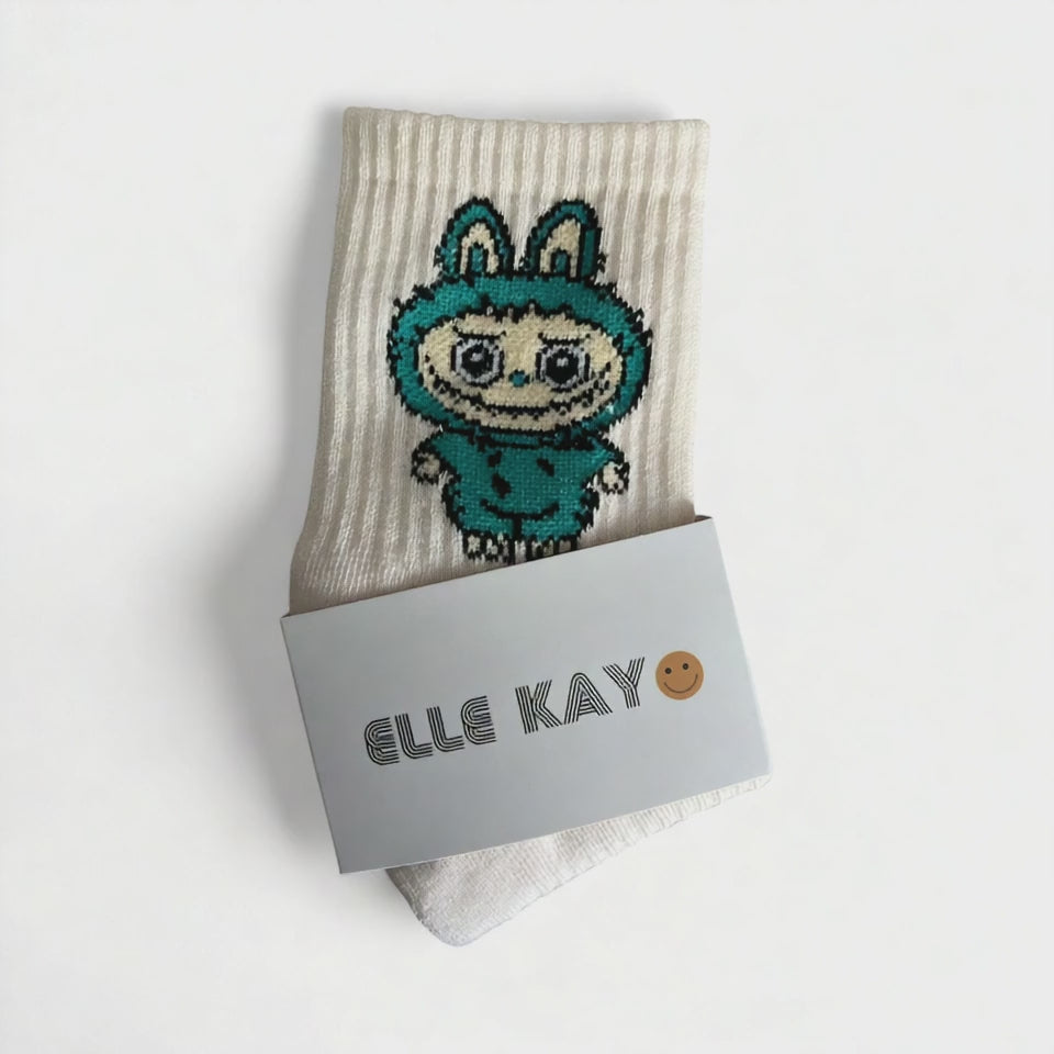 Lafufu socks teal- kids