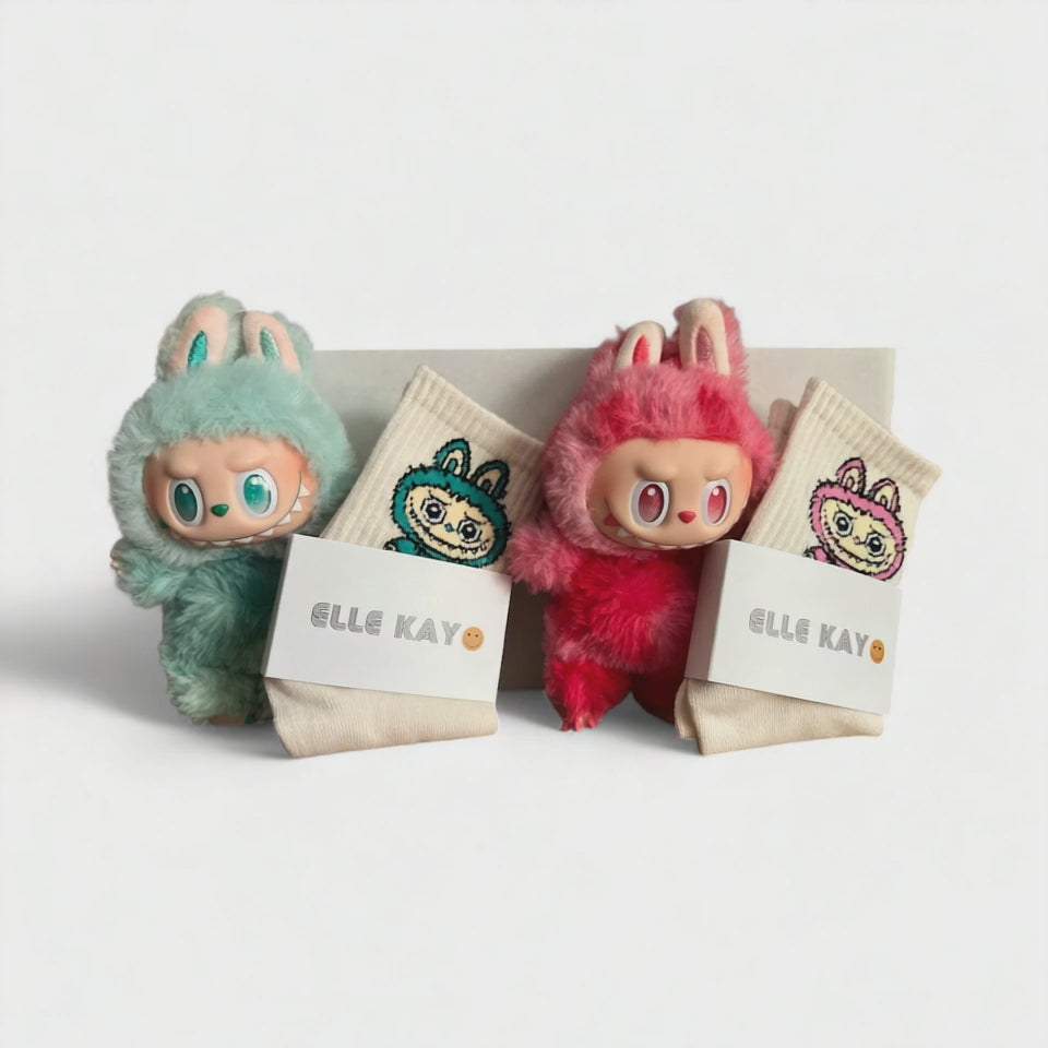 Lafufu socks teal- kids